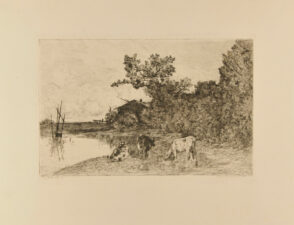 Les Vaches près du moulin à eau