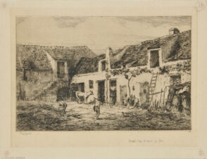 Une Cour de la Rue de Vaugirard en 1854