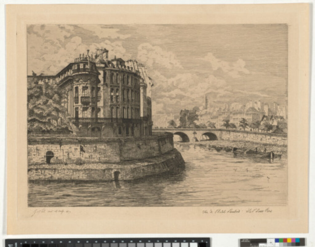 Vue de l’Hôtel Lambert – Ile St. Louis, Paris