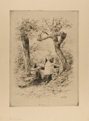 Paysanne à la Fontaine