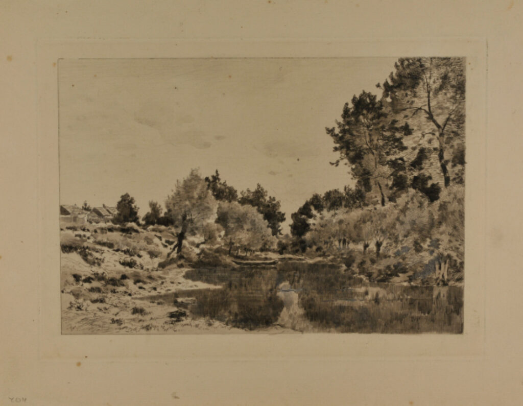 Landscape with Boat on a River
