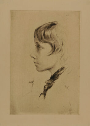 Head of Young Girl in Profile