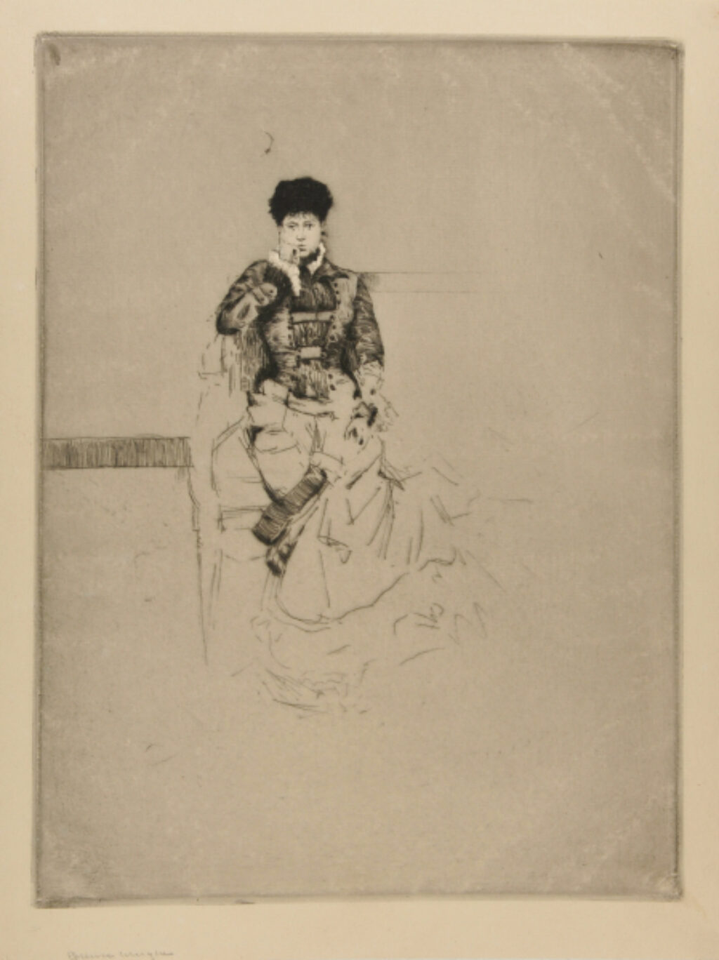 Jeune femme sur un canapé