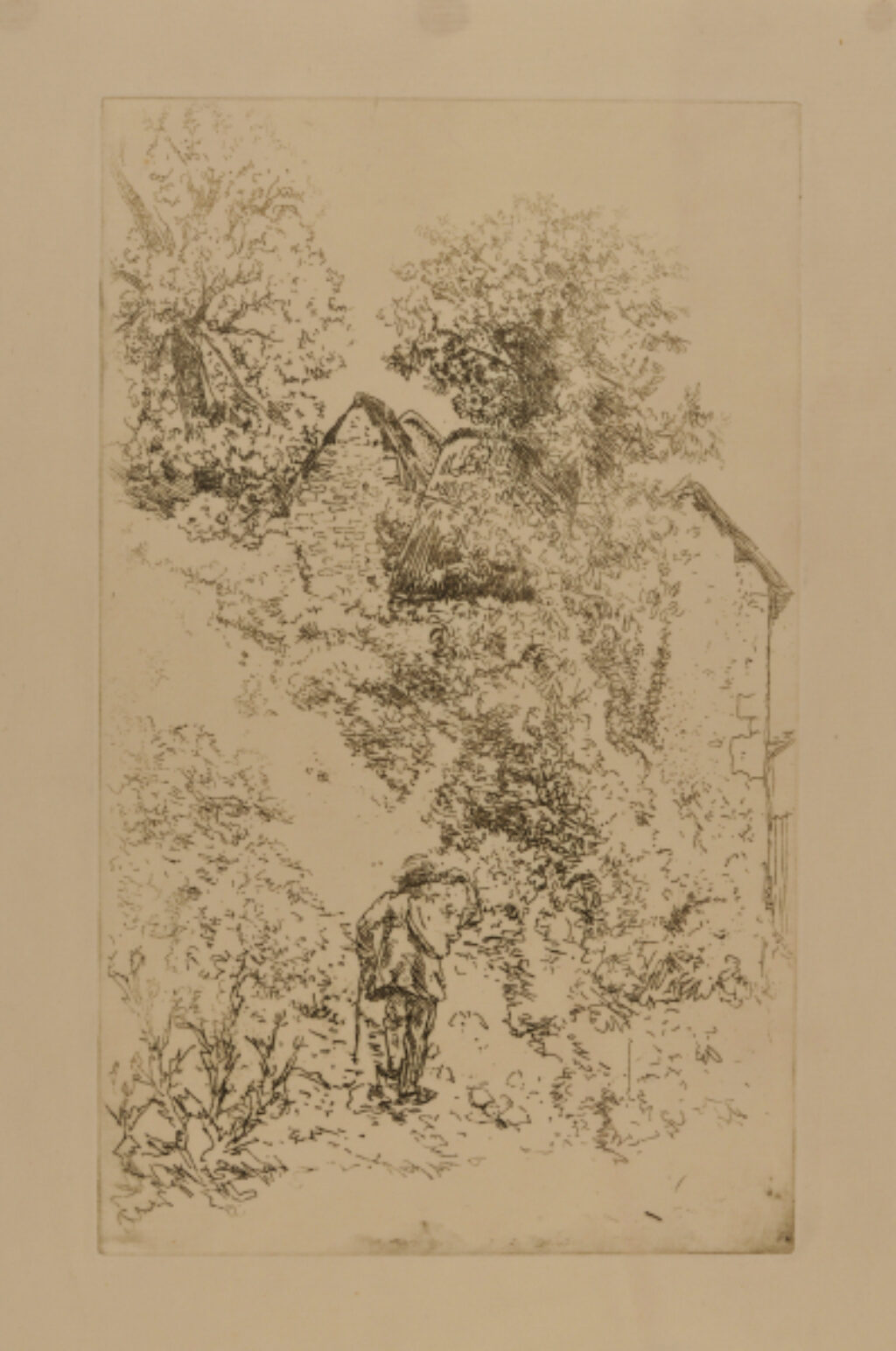 Le vieux mendiant à Auvers