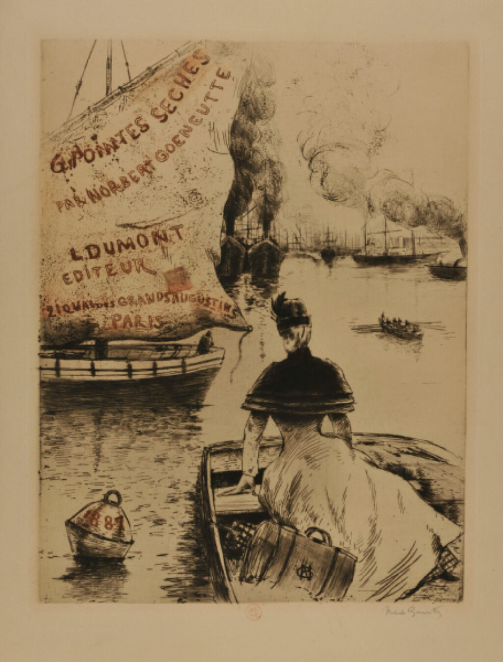 Frontispiece for the portfolio “6 pointes sèches Parisiennes par Norbert Goeneutte”
