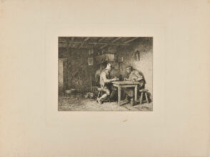 Joueurs de cartes: Intérieur