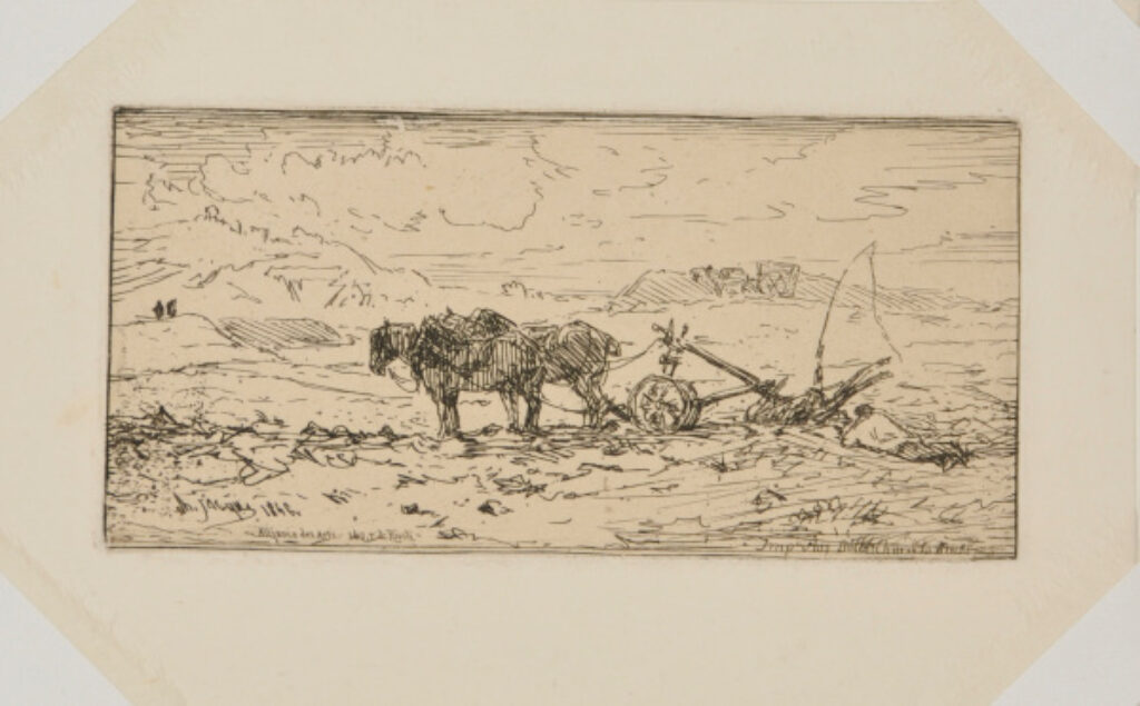 Landscape: Hitched Plow at Idle