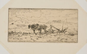 Landscape: Hitched Plow at Idle