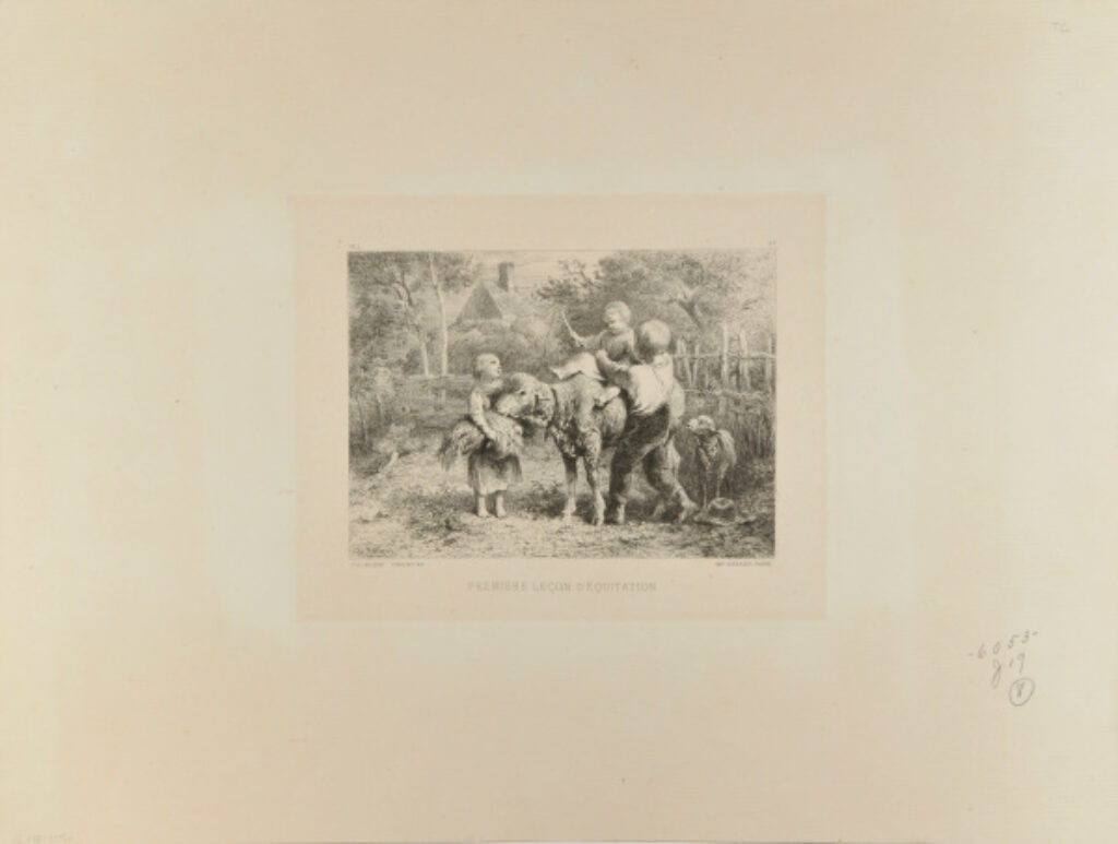 Première leçon d’équitation