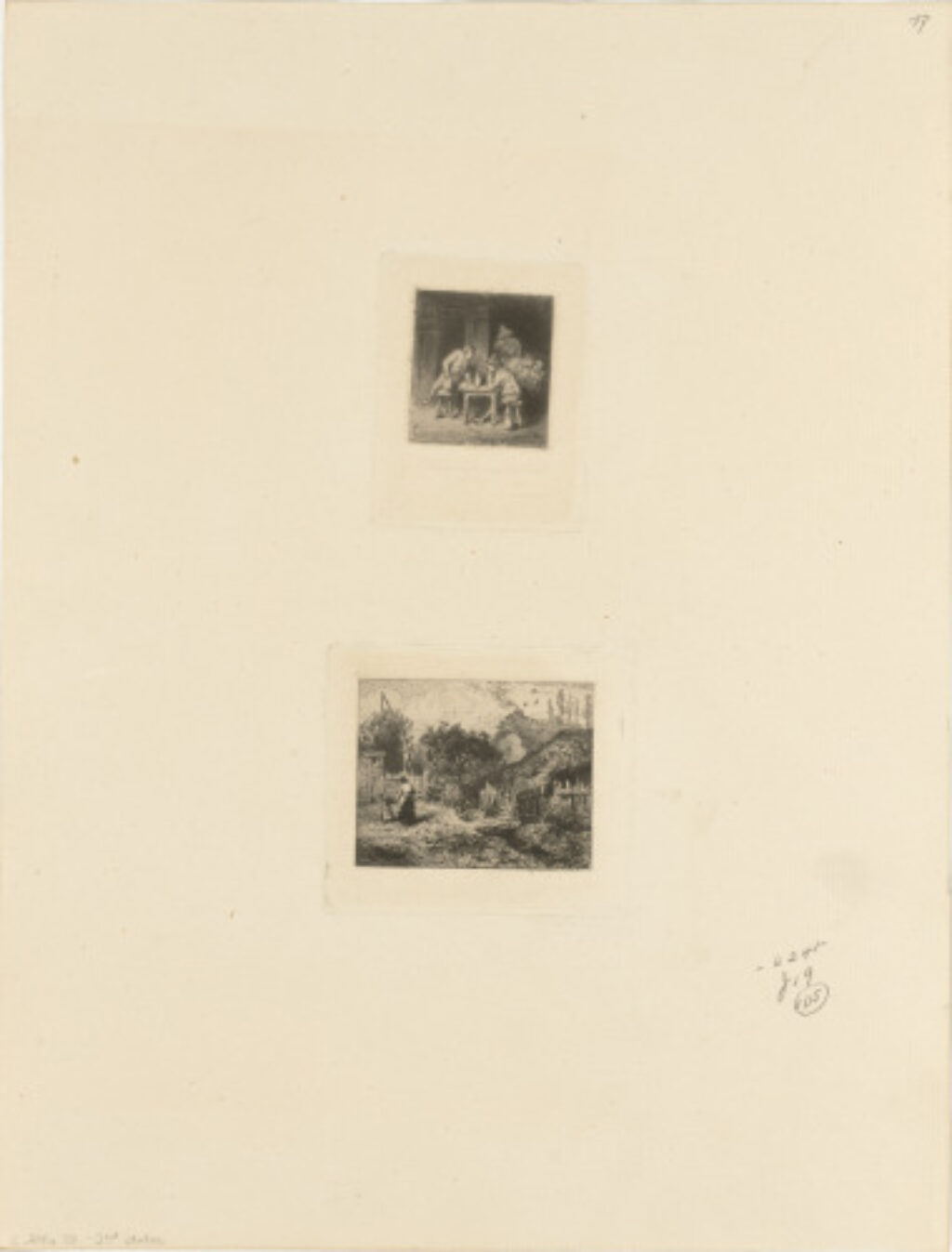 Buveurs; Paysage - Image 1