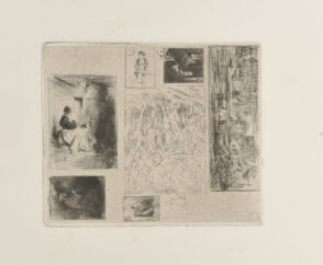 A Woman and Children; Rag Picker; Woman Selling Fried Food; Monk Praying; Landscape; Hurdy-Gurdy Player; Landscape