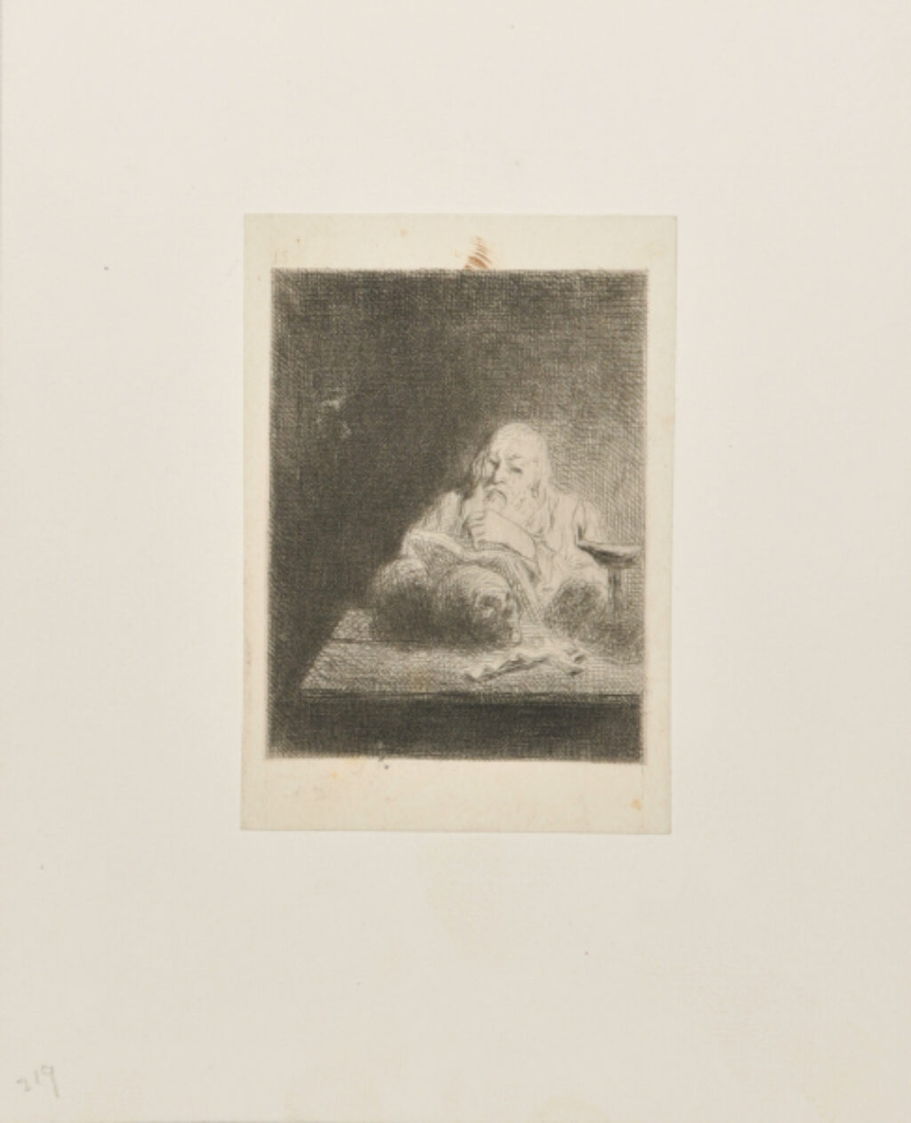 Vieillard en prière