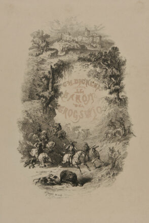 Frontispiece from the book “Charles Dickens, Le Baron de Grogzwig (Paris: L. Curmer, 1841)”
