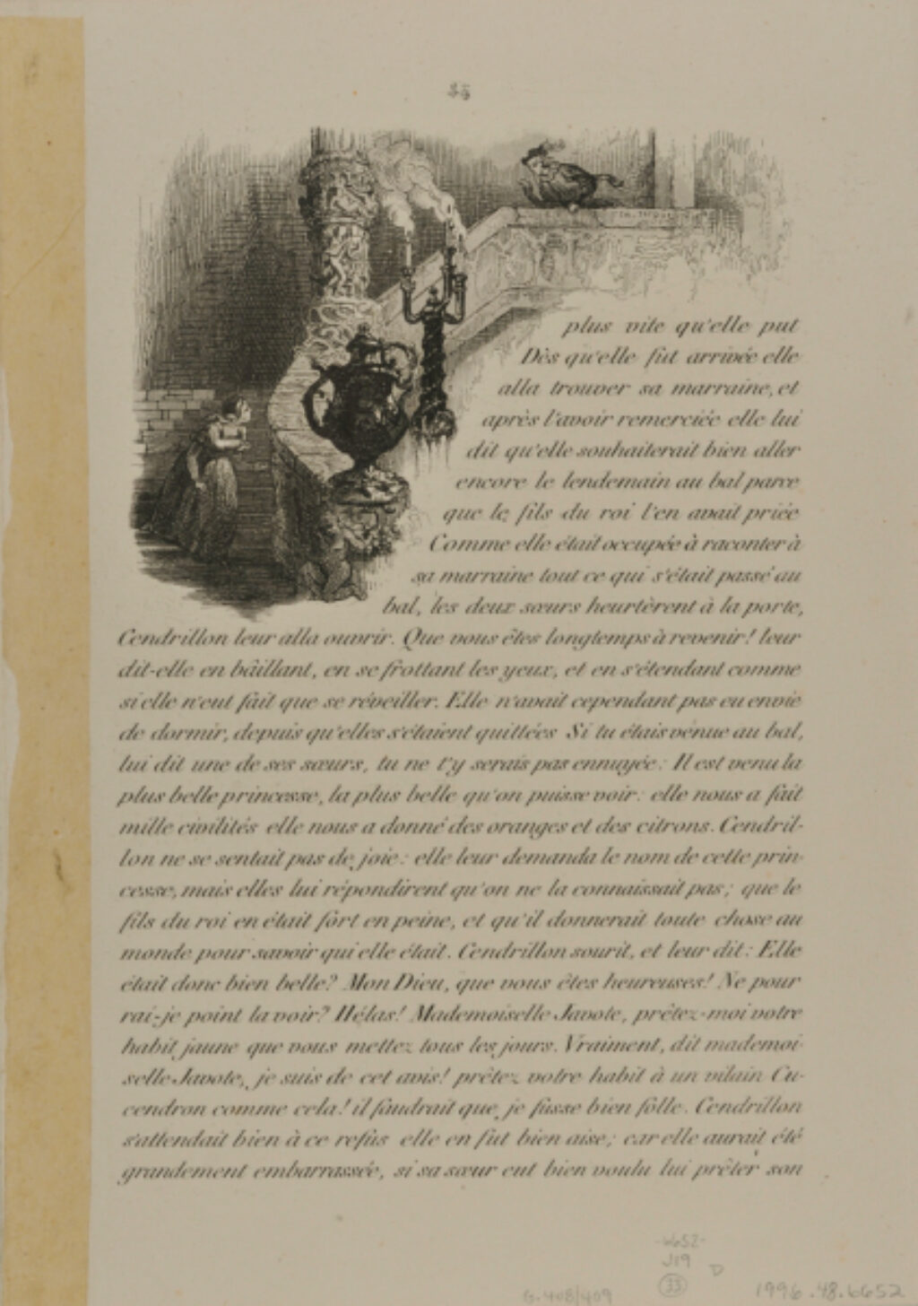 The King’s son presents Cinderella to his family; Cinderella descends a staircase - Image 2