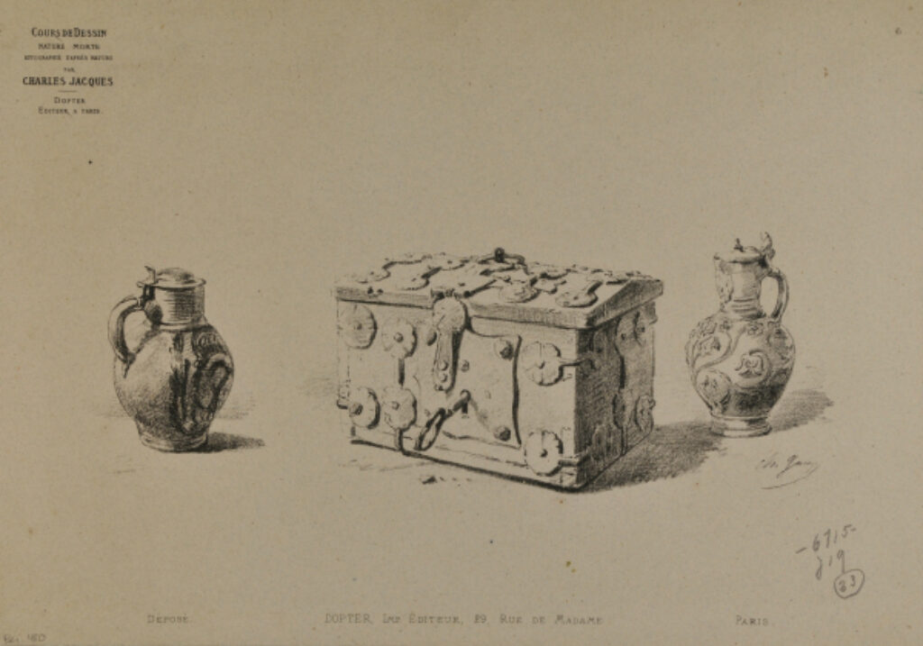 Two jars and a box with a key