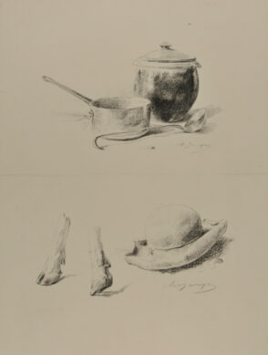 Pots and ladle, hooves and a hat