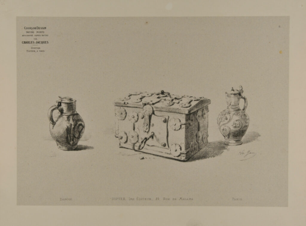 Two jars and a box with a key