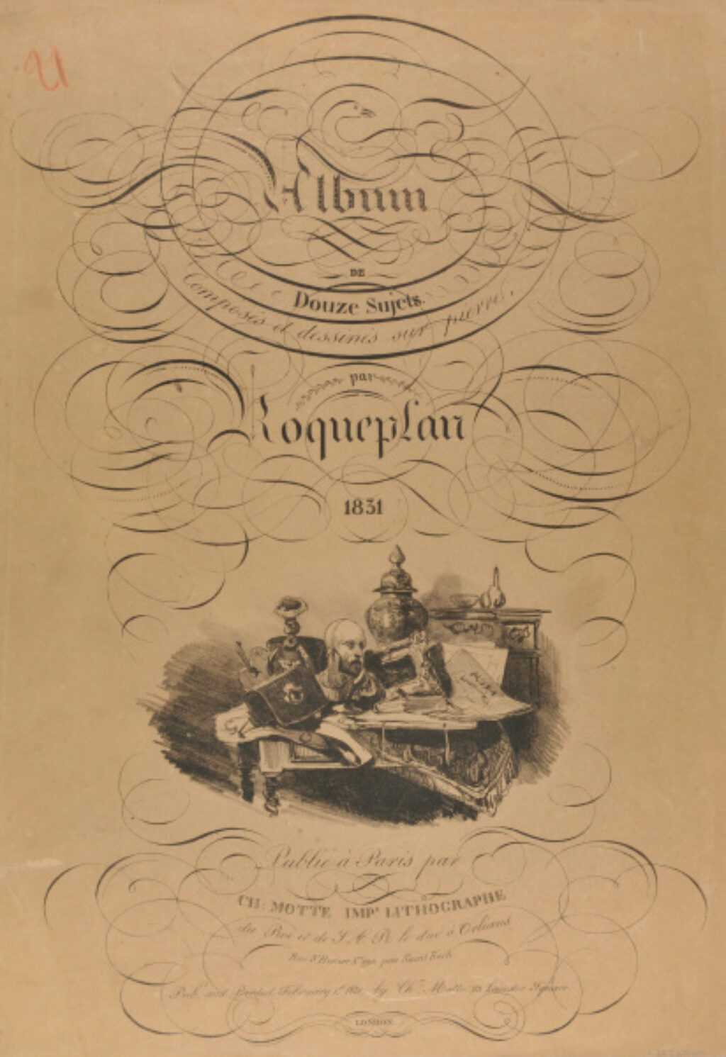 Frontispiece for “Album de Douze Sujets”