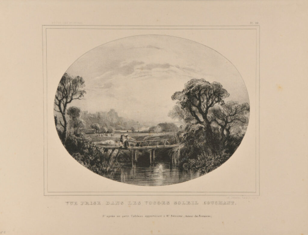 Vue prise dans les Vosges, Soleil Couchant