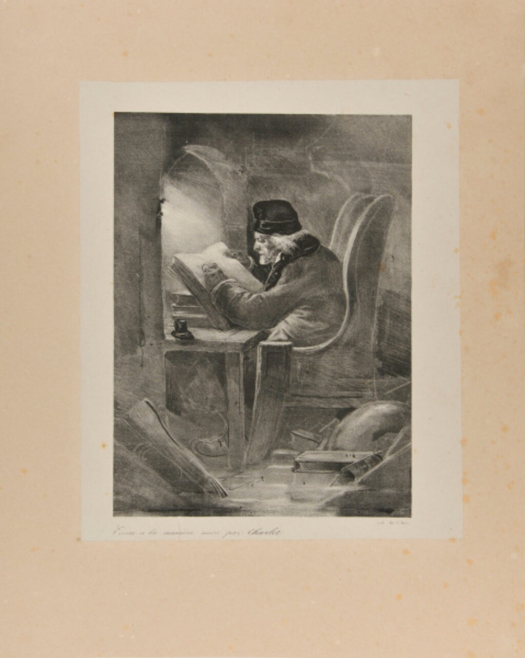 Man in his study