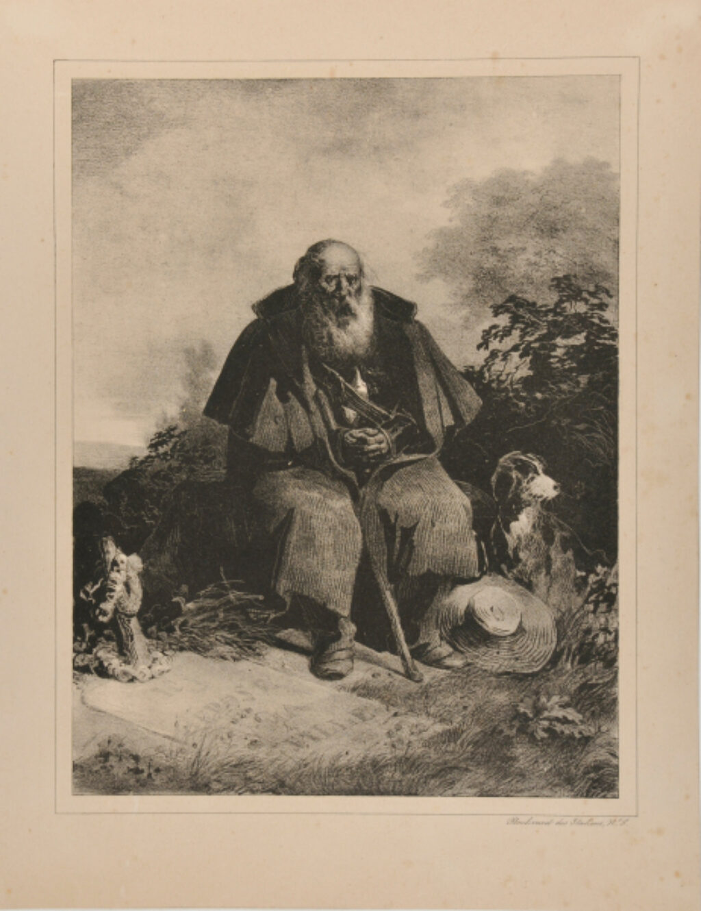 Old Shepherd Sitting Next to His Daughter’s Tomb