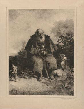 Old Shepherd Sitting Next to His Daughter’s Tomb