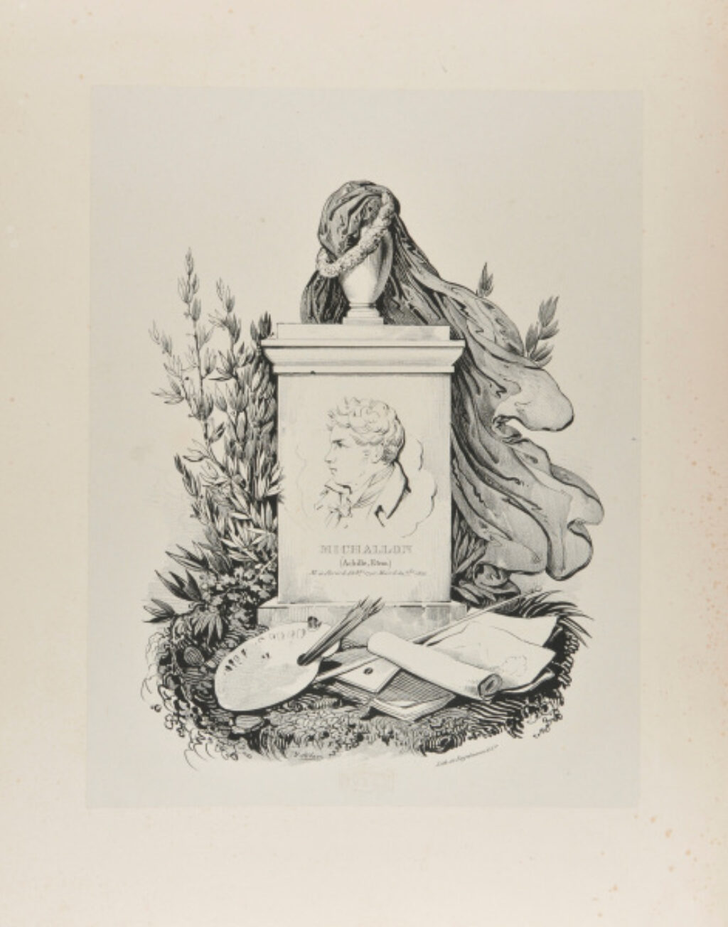 Michallon (Achille Etna), né à Paris le 22 8bre. 1796, mort le 24 7bre.