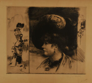 Woman with a Large Hat