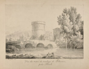 Vue des restes du tombeau de Plautine, près Tivoli