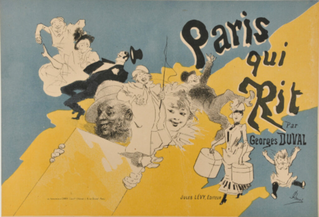 Cover for the book “Georges Duval, Paris qui rit (Paris: Jules Lévy, 1886)”