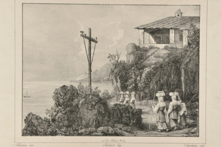Women by the Sea with Bundles on Their Heads, after Napoleon