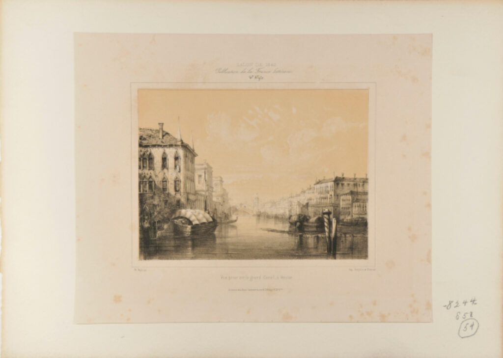 Vue prise sur le Grand Canal à Venise