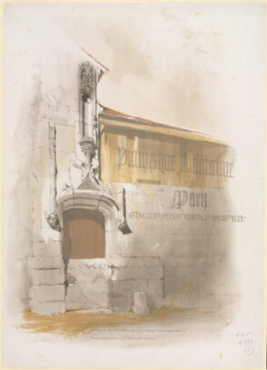 Title page for the series “Picturesque Architecture in Paris, Ghent, Antwerp, Rouen, Etc.”