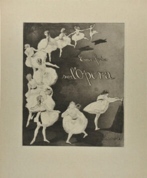Title plate from the series “Eaux-fortes sur l’Opéra”