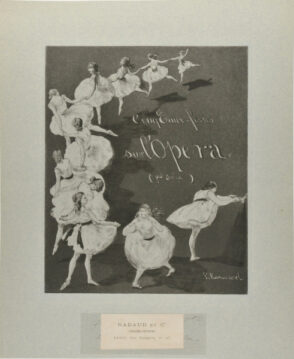 Title plate for the series “Cinq Eaux-fortes sur l’Opera (Père. série)”