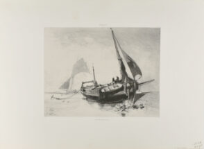 Boat Docked on the Beach