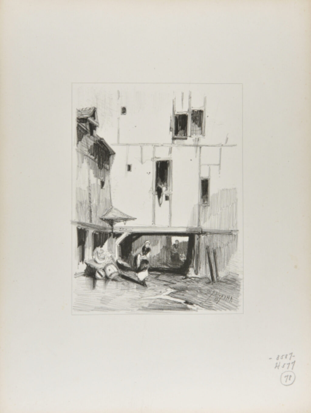 Passage sous une maison