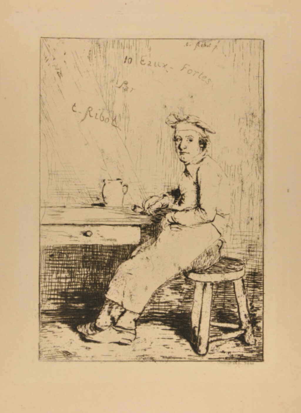 Title plate from the series “Scènes culinaires”