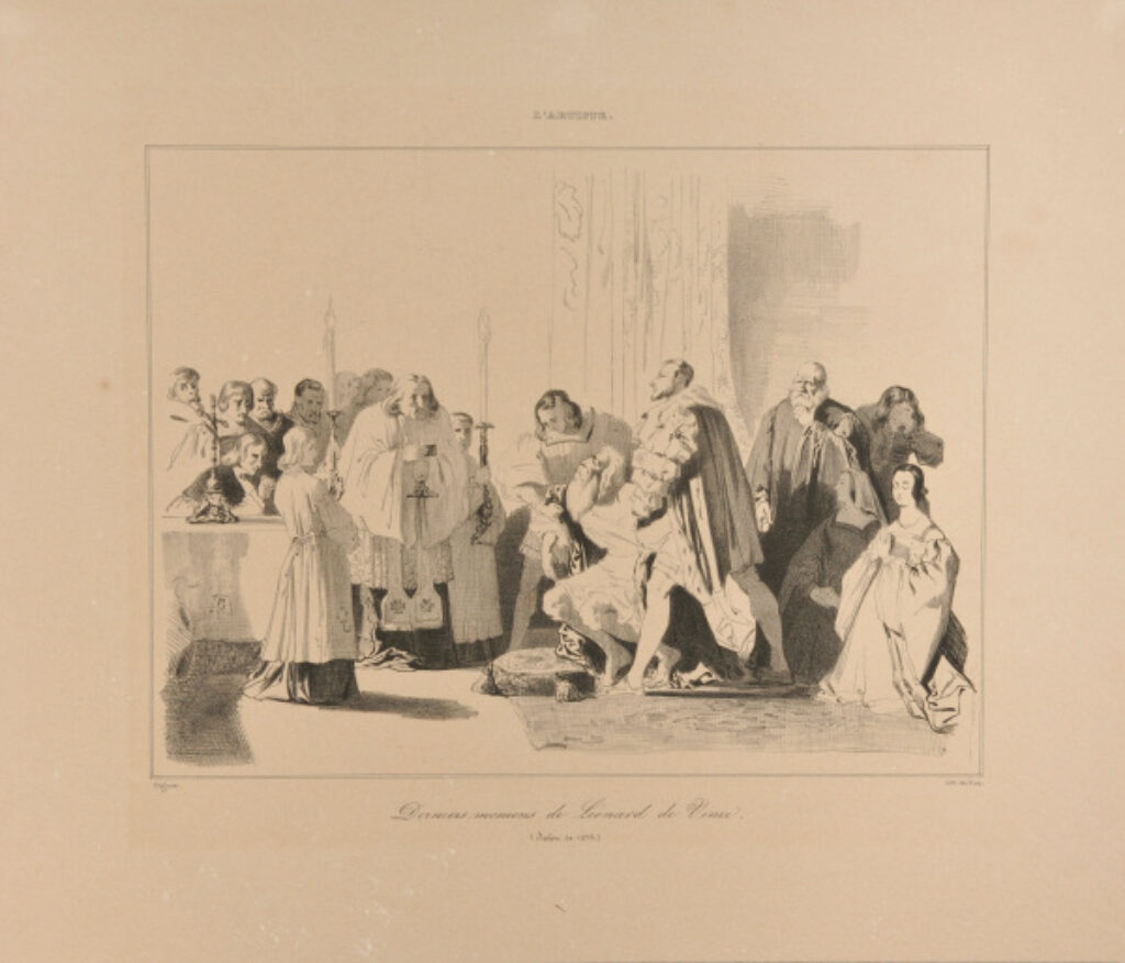 Derniers moments de Leonard de Vinci (Salon de 1835)