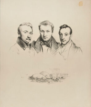 Portraits de Gigoux, Lemud et David d’Angers