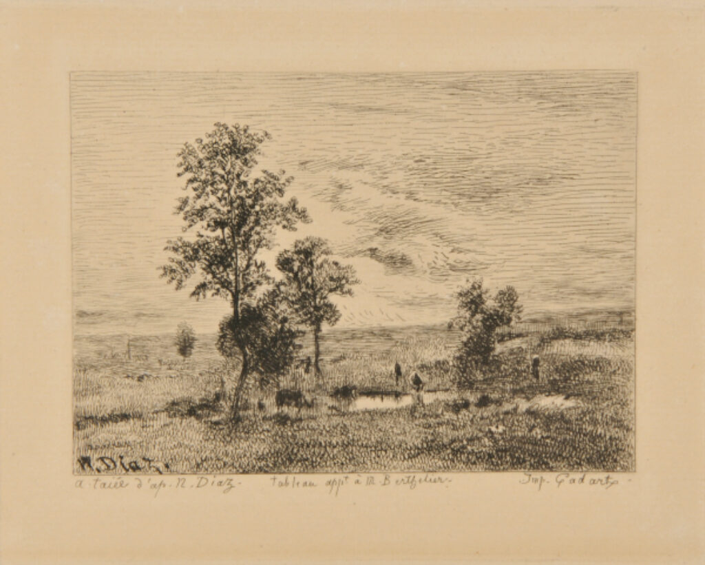 Landscape with Cattle Drinking