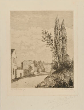 Street in a Village in the Sunlight