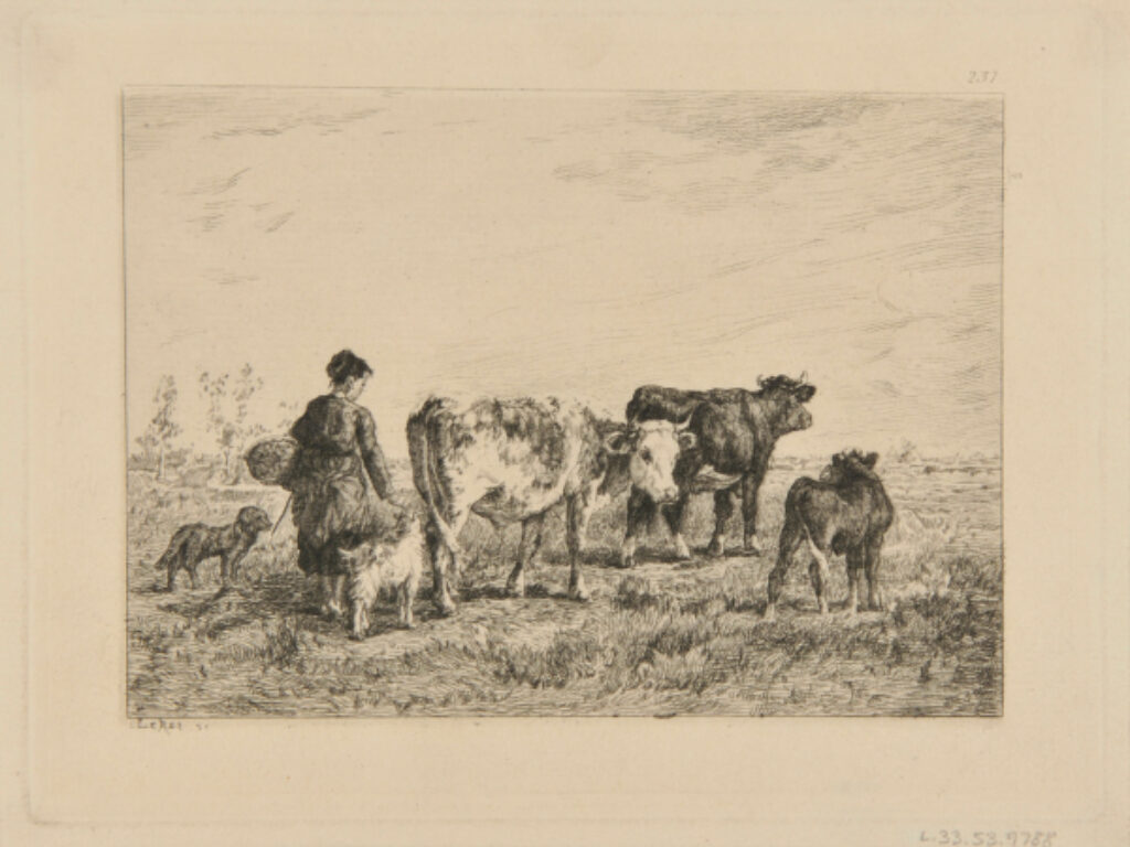 Shepherdess and Animals