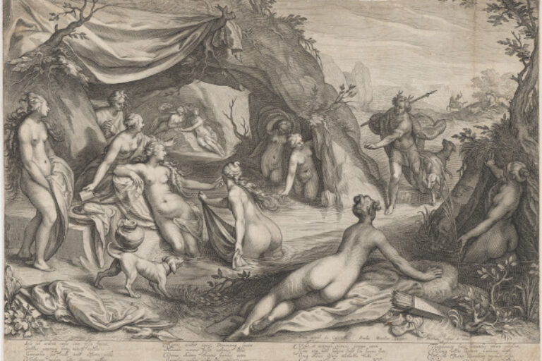 DIANA AT THE BATH SUPRISED BY ACTAEON