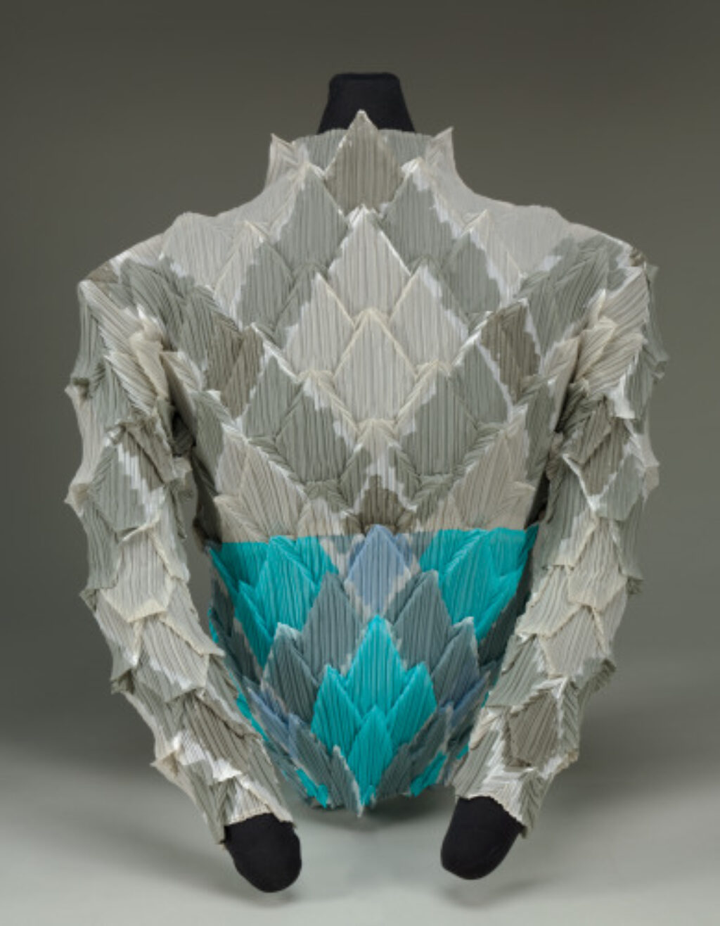 Pleated Mock Turtleneck Top