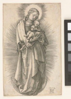 The Virgin with Short Hair Tied with a Little Band