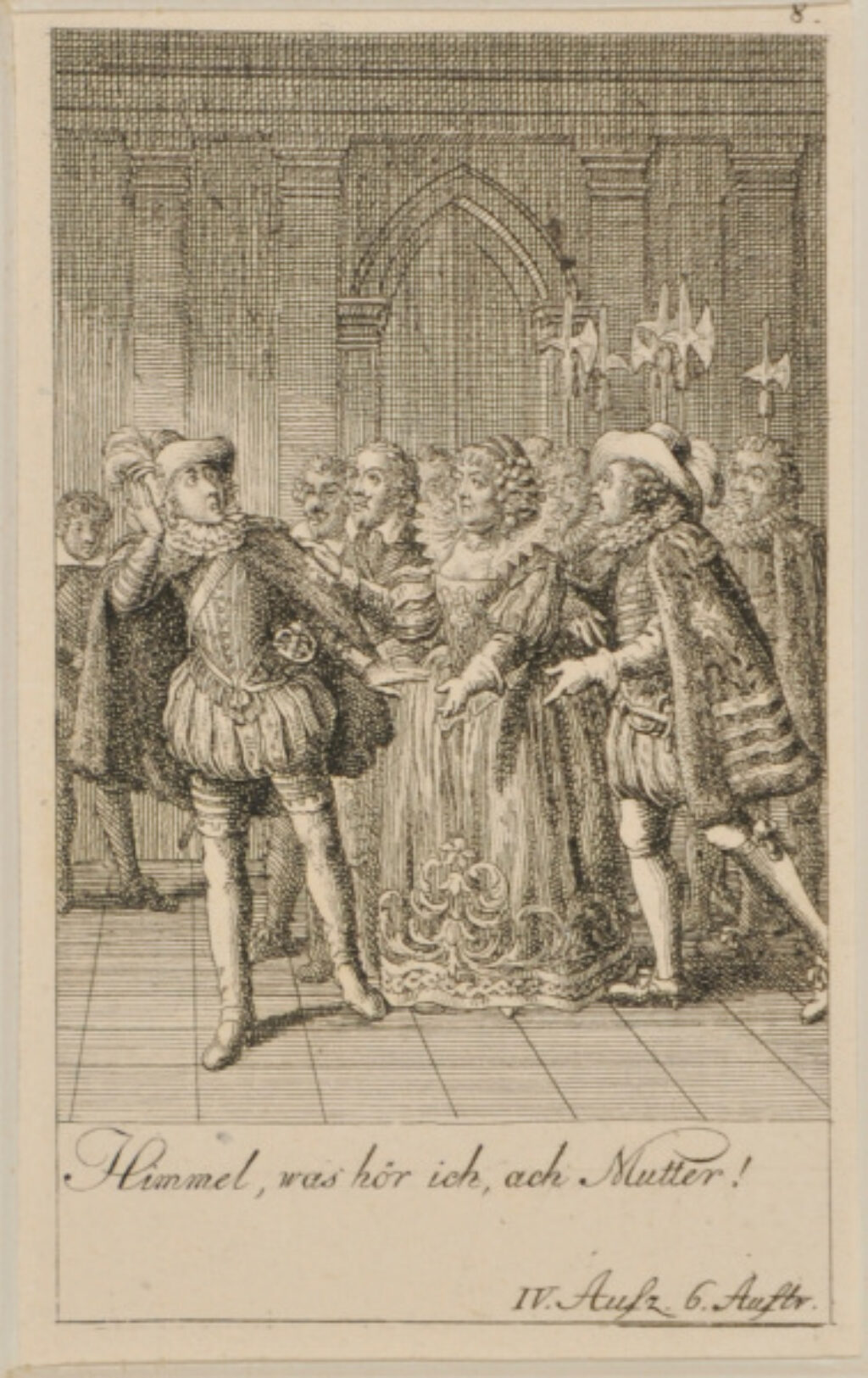 Plate 8 from Marie-Joseph Chénier’s “Bartholomäusnacht” for the “Göttinger Taschenkalender fur das Jahr 1791”