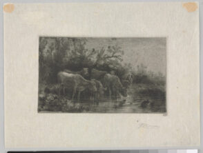 Landscape with Cattle Fording a Stream