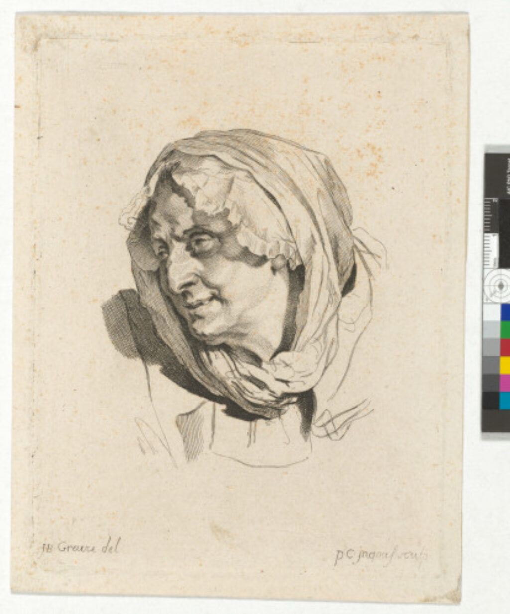 from the series “Têtes de différents caractères”