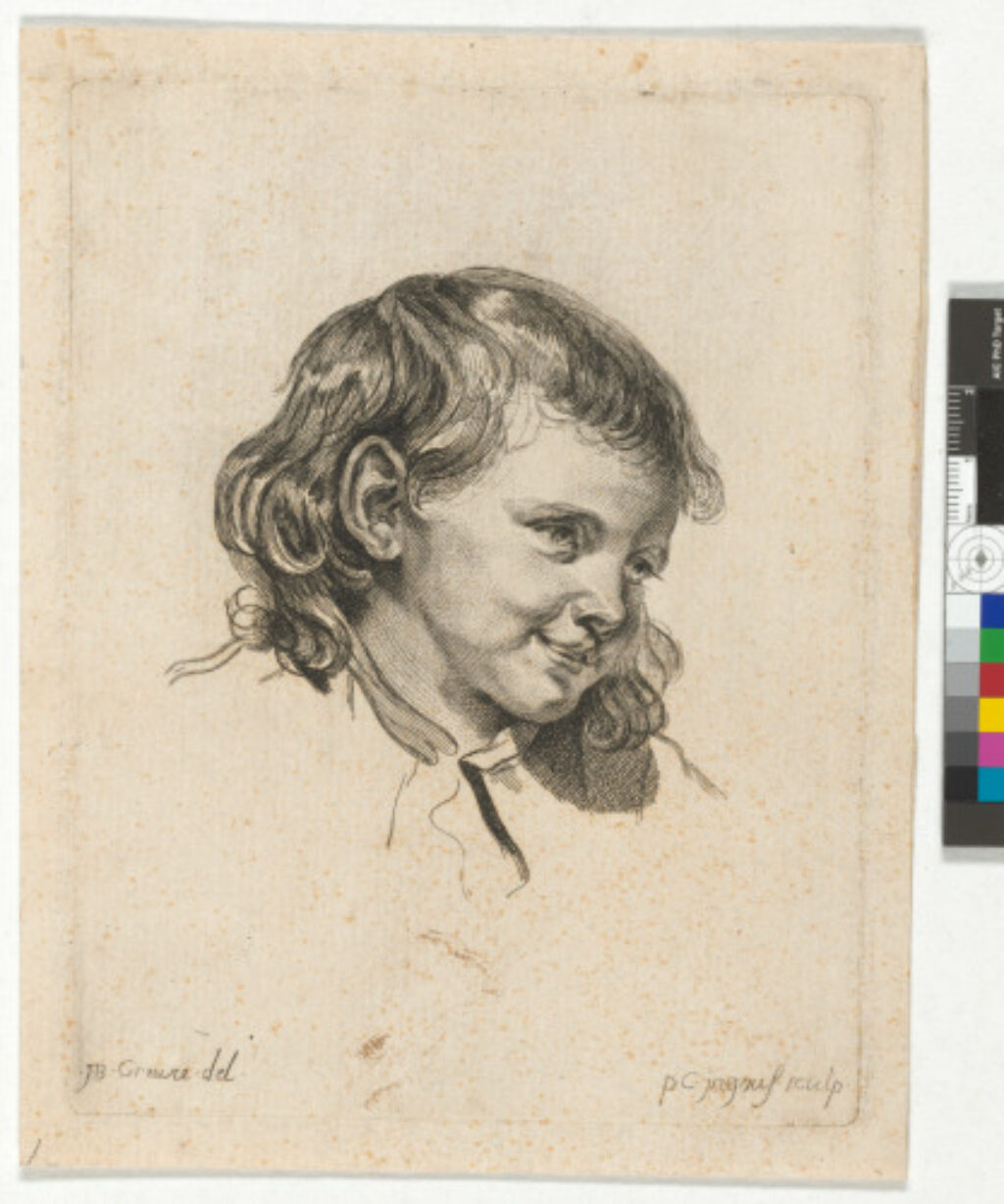 from the series “Têtes de différents caractères”